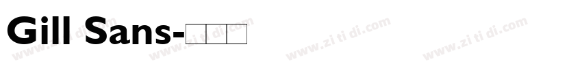 Gill Sans字体转换